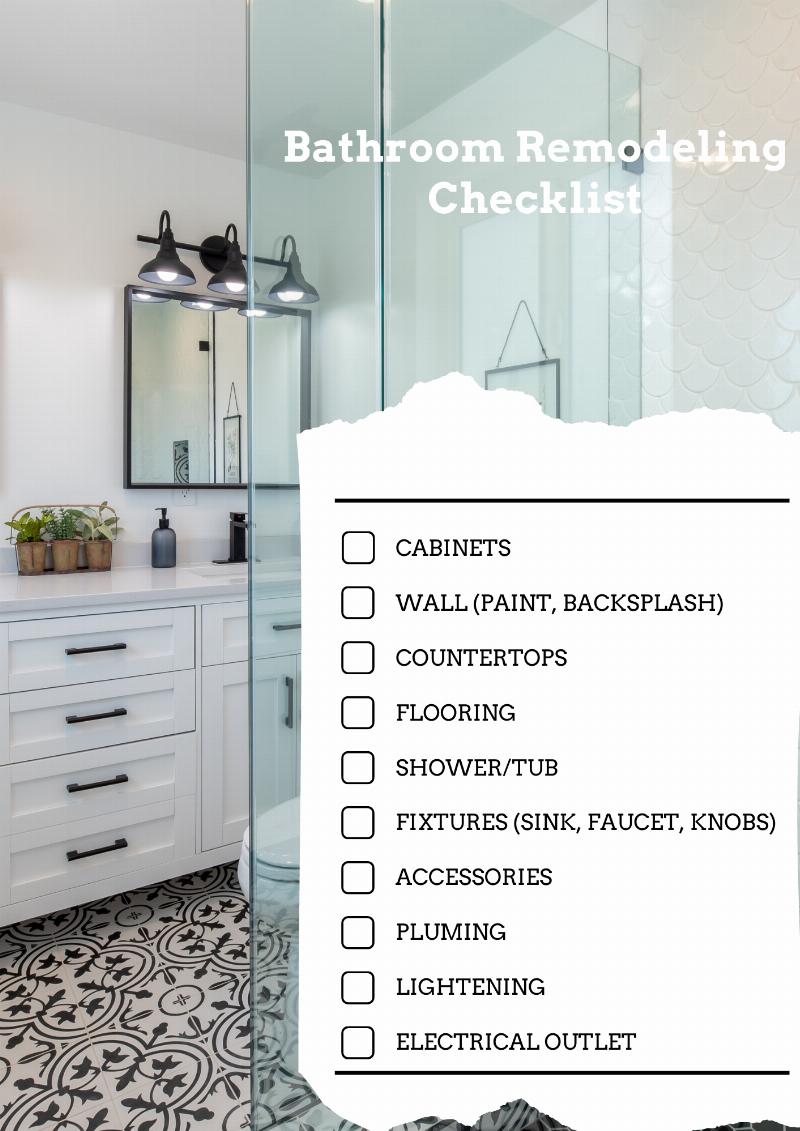 bathroom Remodeling Checklist