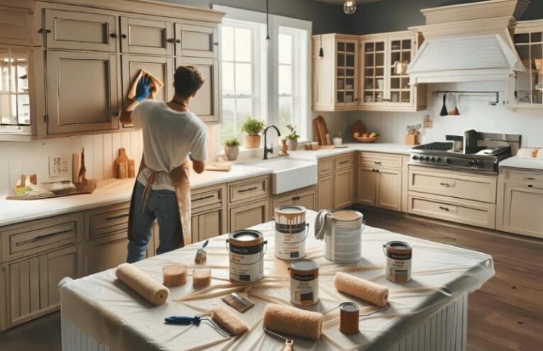 How to Paint Kitchen Cabinets without Sanding