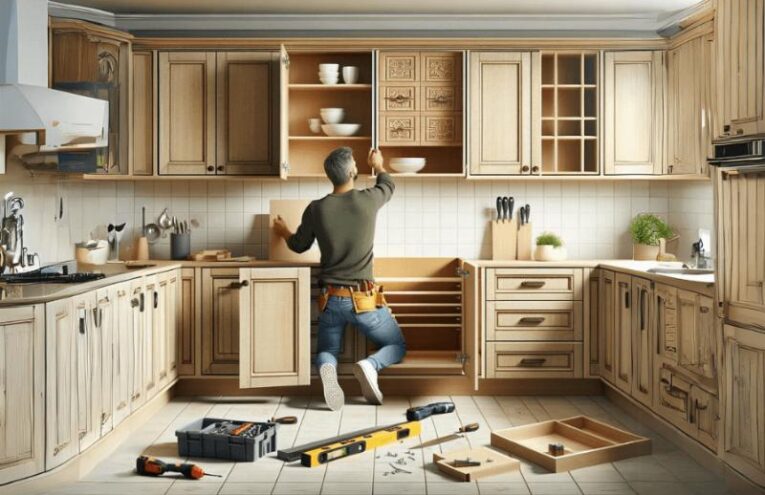 How to reface kitchen cabinets