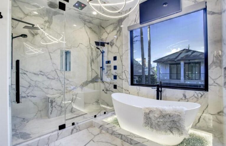 modern bathtub