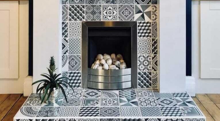 Spanish Tile for Your Fireplace