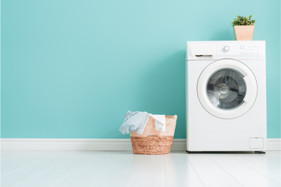 laundry room blue color